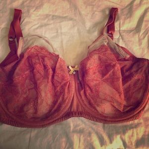 Coral colored bra